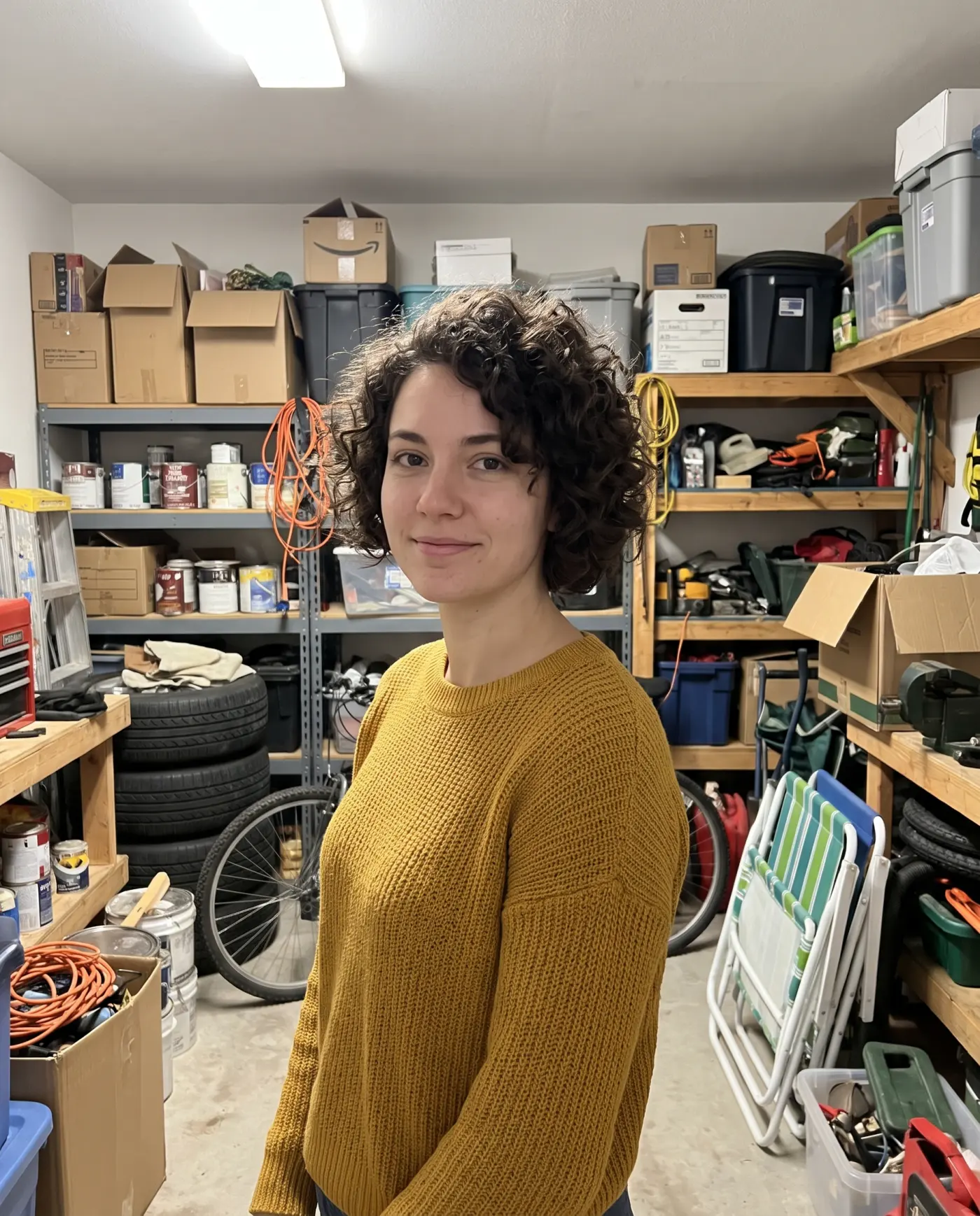 Curls against the new background: Original